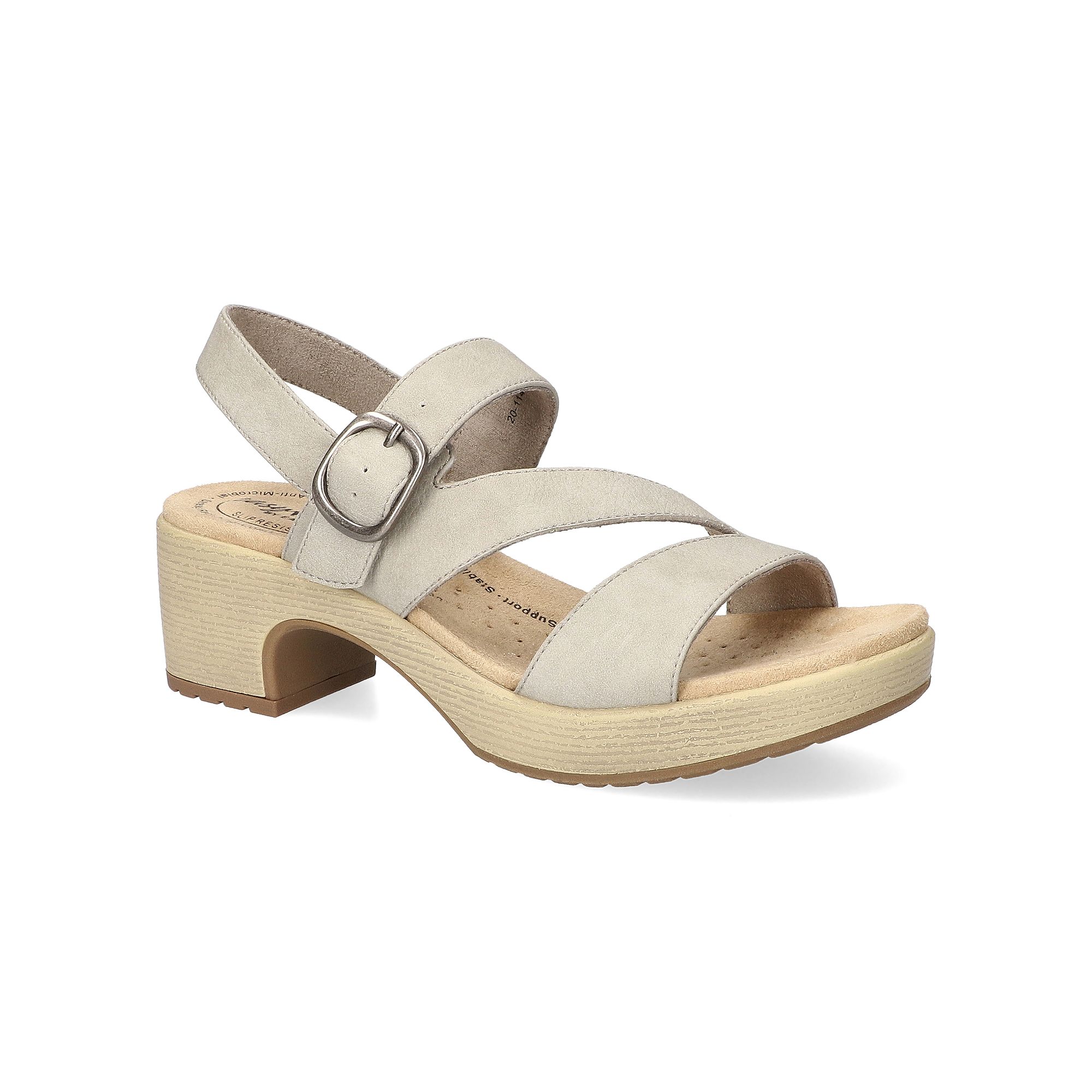 Easy Street Marnina Womens Slip-Resistant Sandals, Size: 5, Gray
