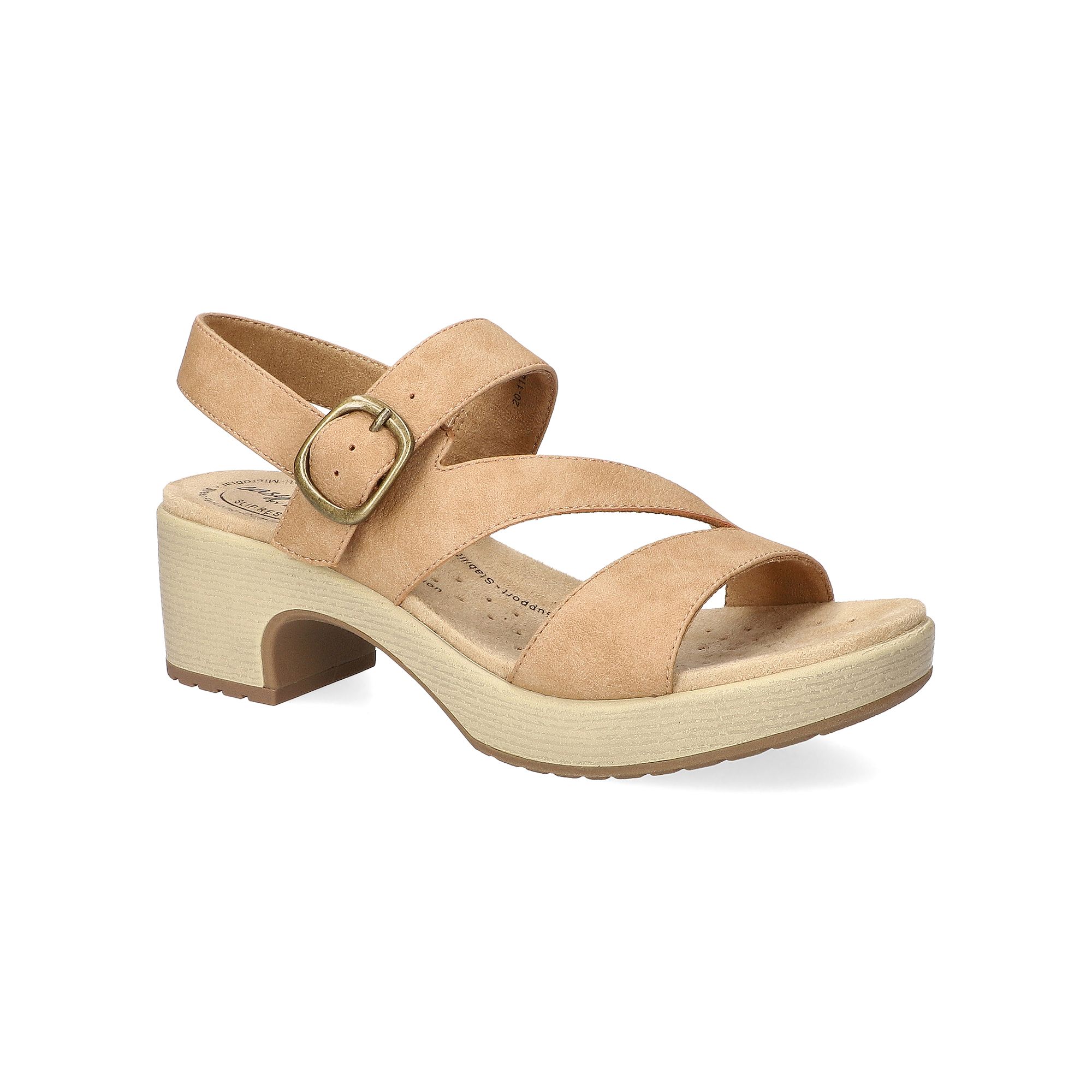 Easy Street Marnina Womens Slip-Resistant Sandals, Size: 5.5, Natural