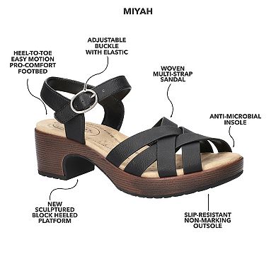 Easy Street Miyah Women's Slip-Resistant Heeled Sandals