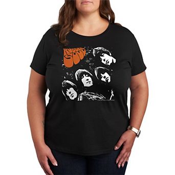 Plus Size The Beatles Rubber Soul Graphic Tee