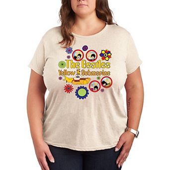Plus Size The Beatles Yellow Submarine Graphic Tee