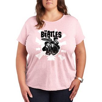 Plus Size The Beatles Arrows Graphic Tee