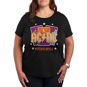 Plus Size ACDC Witch's Spell Tee Graphic Tee