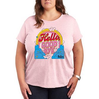 Plus Size The Beatles Hello Goodbye Graphic Tee