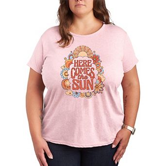 Plus Size The Beatles Here Comes The Sun Graphic Tee