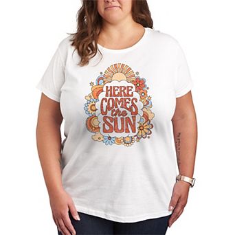 Plus Size The Beatles Here Comes The Sun Graphic Tee