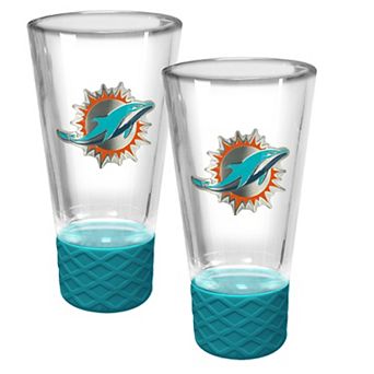 NFL Miami Dolphins 4-oz. 2 pc Cheer Shot Glass Set