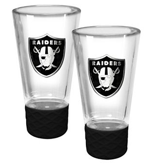 NFL Las Vegas Raiders 4-oz. 2 pc Cheer Shot Glass Set