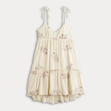 Juniors' Live To Be Spoiled Embroidered Dress