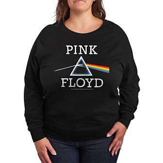 Plus Size Pink Floyd Dark Side Of The Moon French Terry Long Sleeve Tee