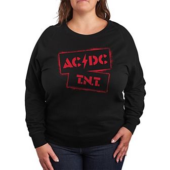 Plus Size ACDC TNT French Terry Long Sleeve Tee