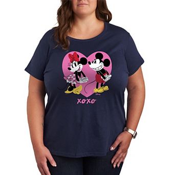 Disney's Mickey & Minnie Mouse Plus Size XOXO Graphic Tee
