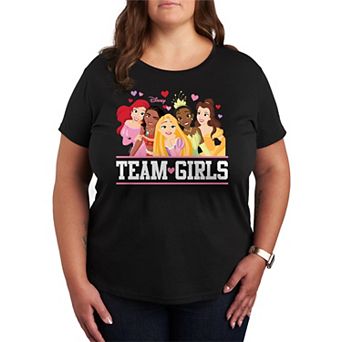 Disney Princess Plus Size Team Girls Graphic Tee