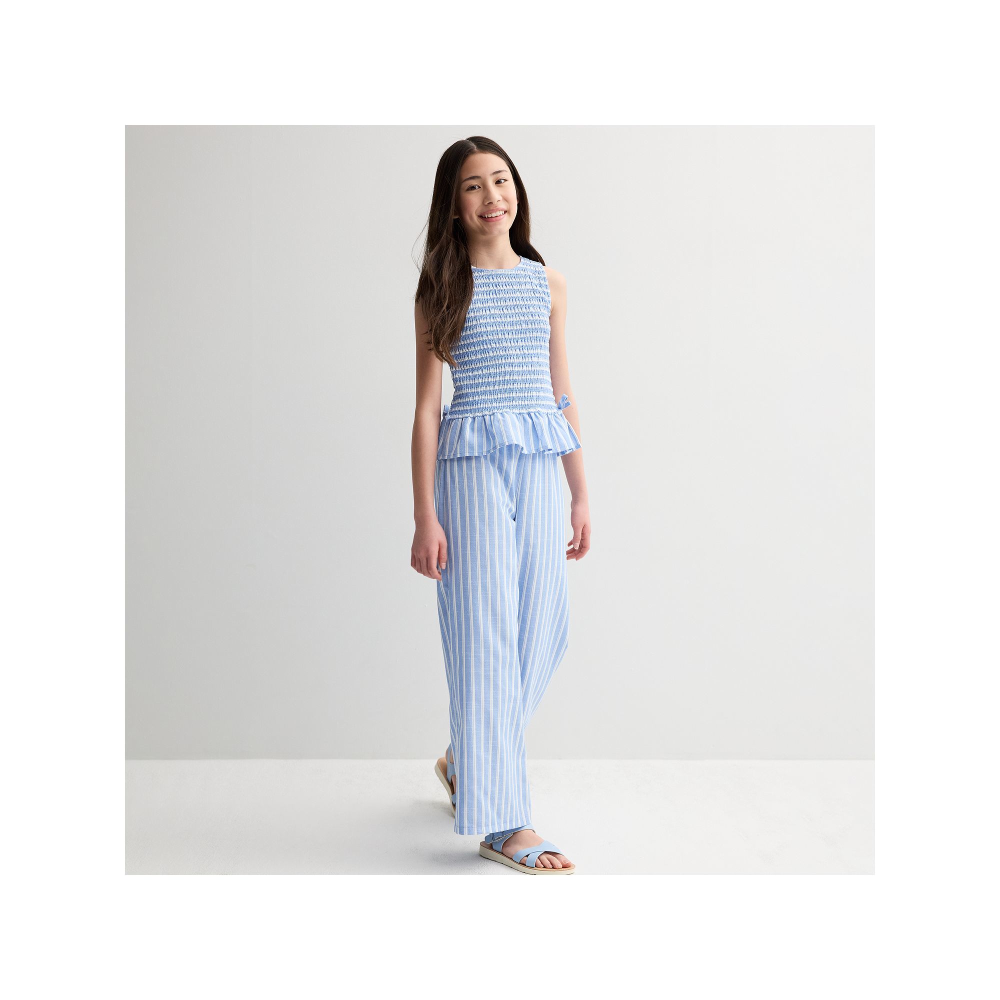 Girls 7-16 Mini Society Striped Tank Top & Pants Set, Girls, Size: Small, 