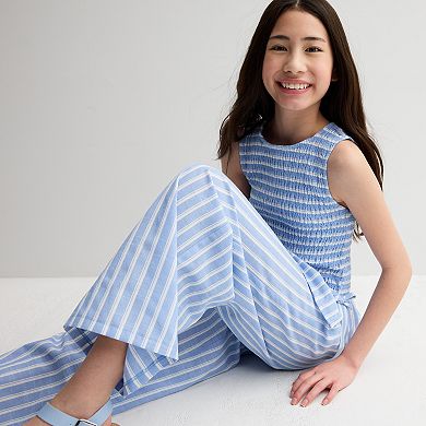Girls 7-16 Mini Society Striped Tank Top & Pants Set