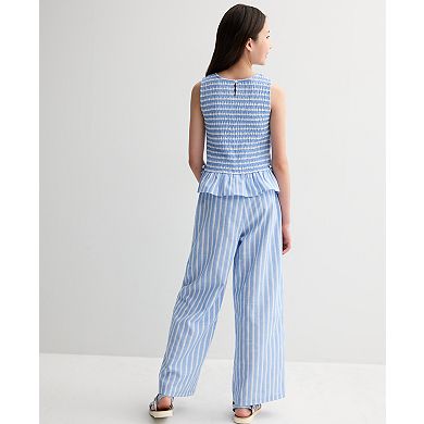 Girls 7-16 Mini Society Striped Tank Top & Pants Set