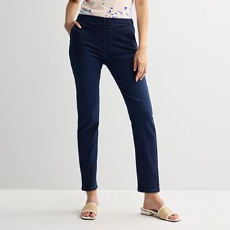 Women's Croft & Barrow® Classic Pull On Jeans