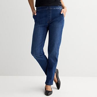 Women's Croft & Barrow® Classic Pull On Jeans