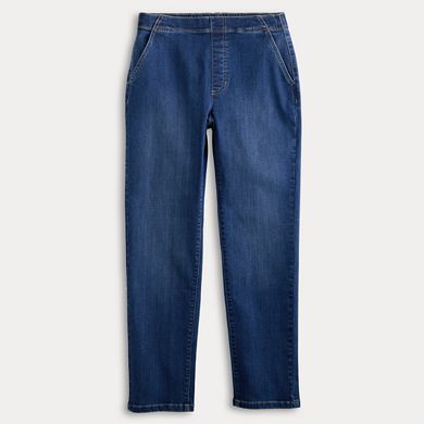 Petite Croft & Barrow® Classic Pull-On Jeans
