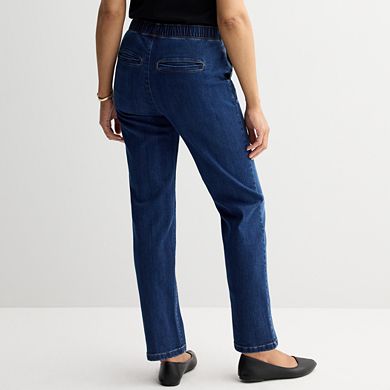 Petite Croft & Barrow® Classic Pull-On Jeans