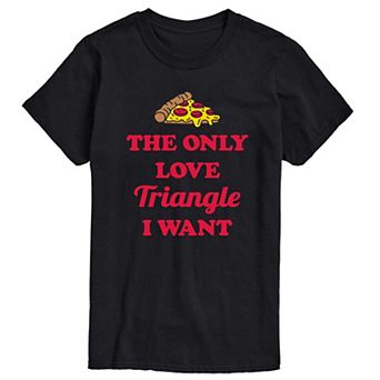 Men's Pizza Love Triangle Graphic Tee
