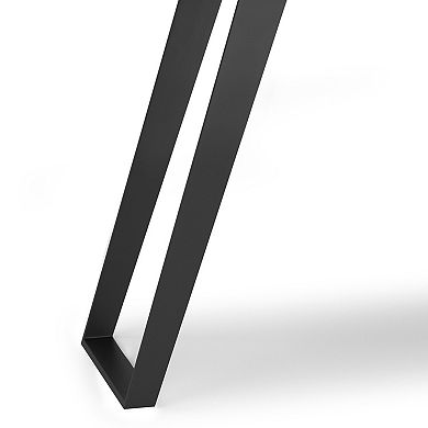 Simpli Home Lowry Solid Acicia Wood Console Sofa Table in Rustic Natural Aged Brown