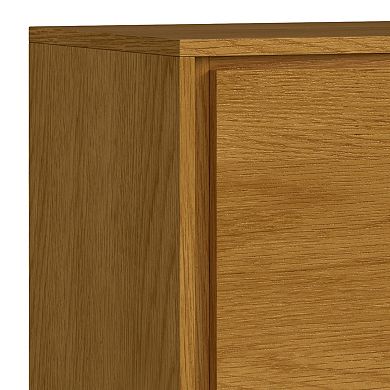 Simpli Home Lowry Solid Acicia Wood Medium Storage Cabinet in Rustic Natural Aged Brown