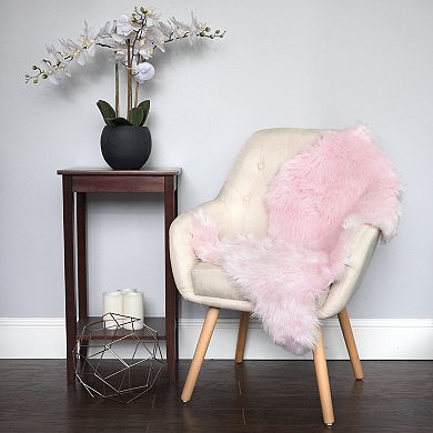 Sweet Home Collection Fluffy Faux Sheepskin Fur Rug