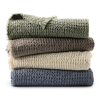 Miryana Cotton Waffle Throw Blanket