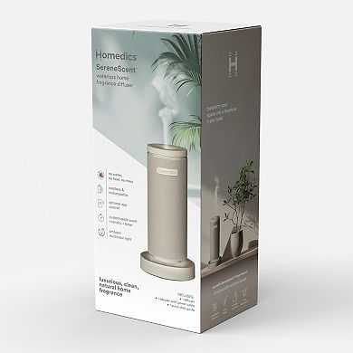 Homedics SereneScent Fabric Waterless Rechargeable 15-mL Diffuser