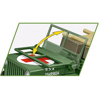Cobi Historical Collection WWII Jeep Willys MB Medical Vehicle
