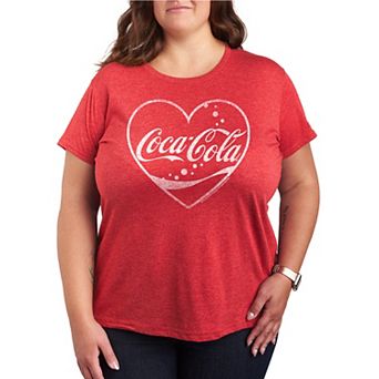 Plus Size Coca-Cola Heart Graphic Tee