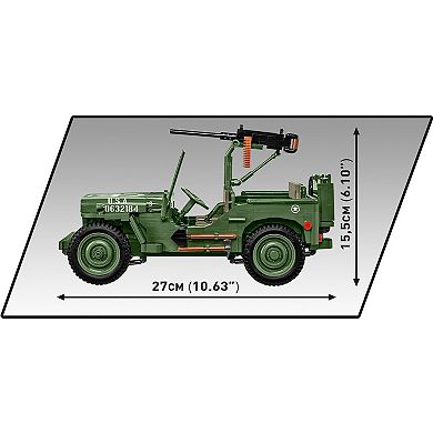Cobi Historical Collection WWII Jeep Willys MB 1:12 Scale Vehicle