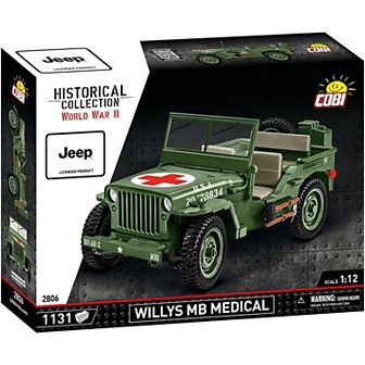 Cobi Historical Collection WWII Jeep Willys MB Medical 1:12 Scale Vehicle