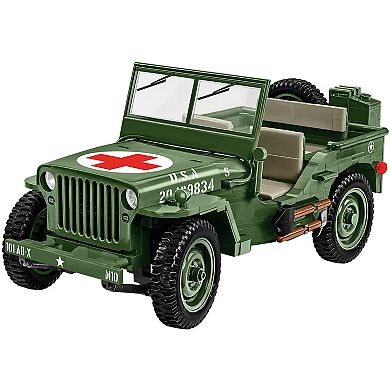 Cobi Historical Collection WWII Jeep Willys MB Medical 1:12 Scale Vehicle