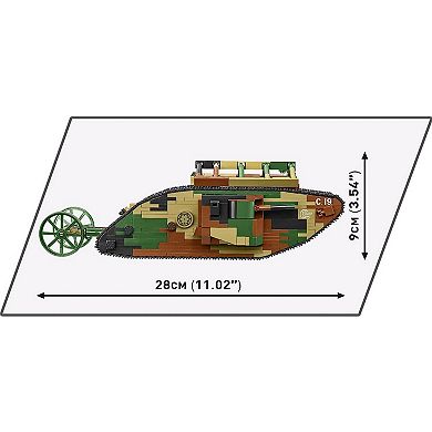Cobi Historical Collection Great War The Tank Museum Mark I (Male) No. C.19.