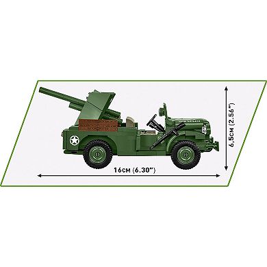 Cobi Historical Collection WWII 37mm GMC M6 Fargo Armored Vehicle