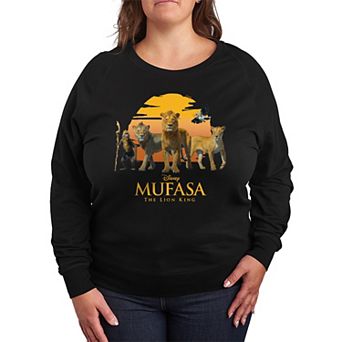 Disney's Mufasa: The Lion King Plus Size Sun French Terry Long Sleeve Tee