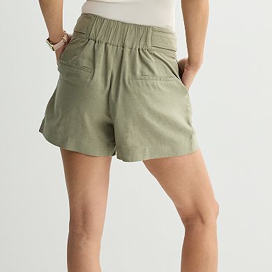 Women's Nine West Pintuck Shorts