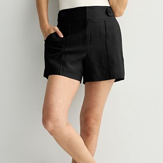 Women's Nine West Pintuck Shorts