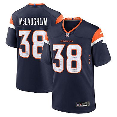 Men's Nike Jaleel McLaughlin Navy Denver Broncos Alternate Game Jersey