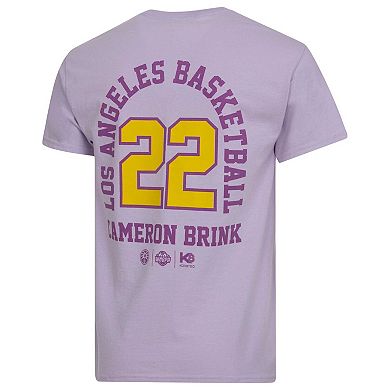 Unisex Cameron Brink Lavender Los Angeles Sparks Player ID Arch T-Shirt