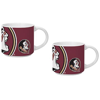 Indigo Falls Florida State Seminoles Two Pack 14oz Stackable Mug Set