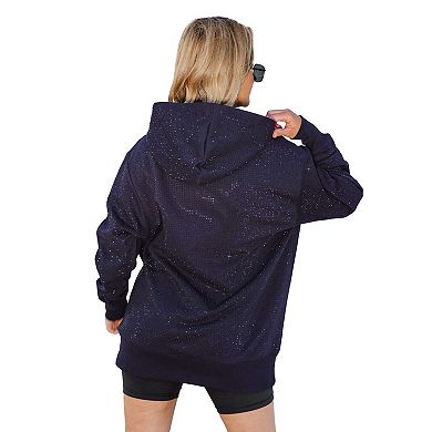 Women's Gameday Couture Navy Dallas Cowboys All-Over Micro Rhinestone Sparkle Pullover Hooded