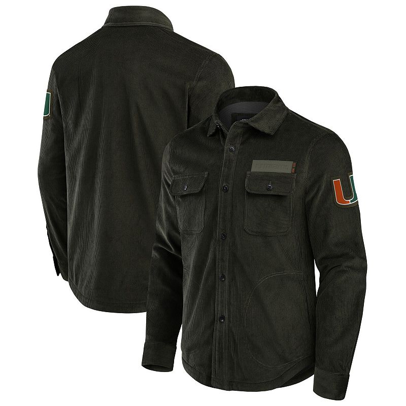 UPC 198165336437 product image for Men's Darius Rucker Collection by Fanatics Olive Miami Hurricanes Corduroy Full- | upcitemdb.com