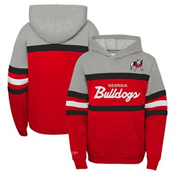 Youth Mitchell & Ness Red Georgia Bulldogs Head Coach Hoodie