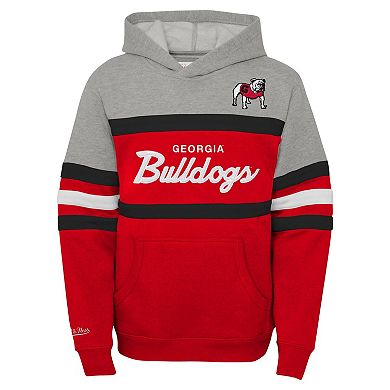 Youth Mitchell & Ness Red Georgia Bulldogs Head Coach Hoodie
