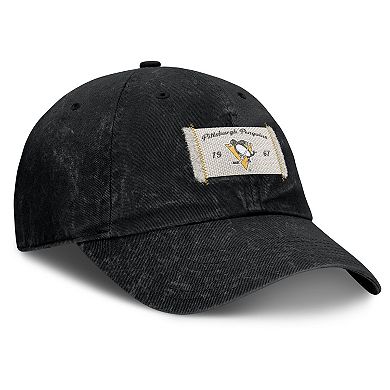 Women's Fanatics Black Pittsburgh Penguins Heritage Away Game Adjustable Hat