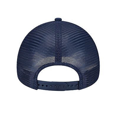 Men's New Era Navy Dallas Cowboys Retro Main A-Frame Trucker 9FORTY Adjustable Hat