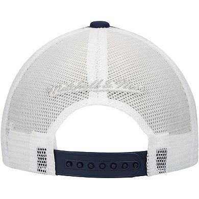 Youth Mitchell & Ness Navy Dallas Cowboys Stripe Trucker Adjustable Hat